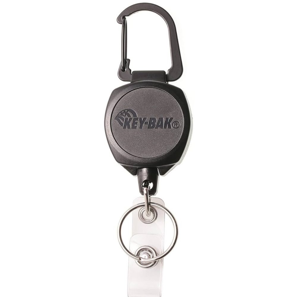KEY-BAK Sidekick Retractable Badge Reel and Keychain with Carabiner | NWT